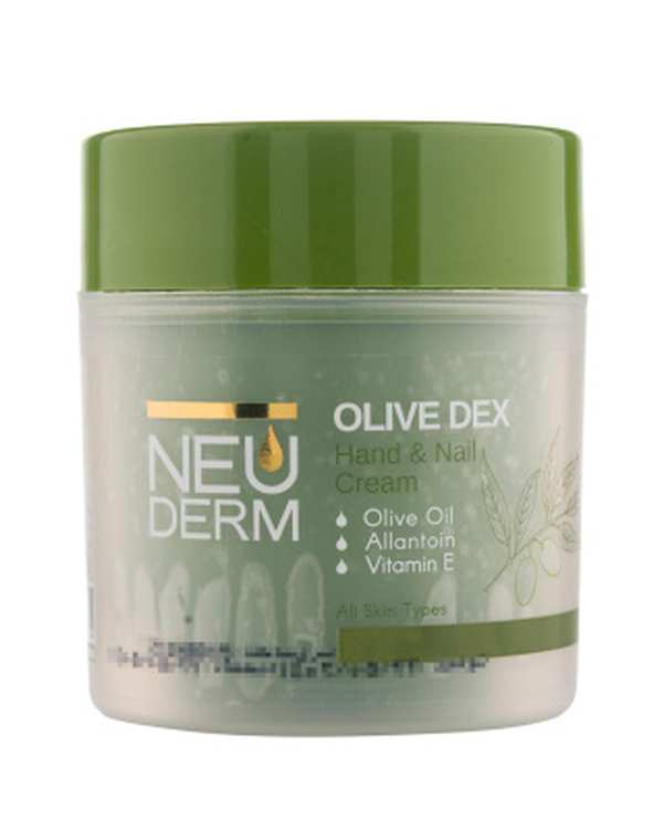 کرم مرطوب کننده دست و ناخن نئودرم Neuderm مدل Olive Dex حجم 150ml