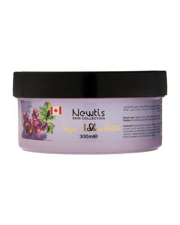 کرم مرطوب کننده دست و صورت نیوتیس Newtis مدل Grape & Shea Butter حجم 300ml - تصویر 2
