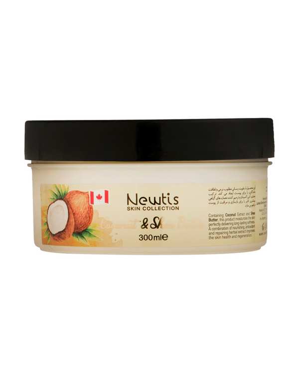 کرم مرطوب کننده و نرم کننده نیوتیس Newtis مدل Coconut & Shea Butter حجم 300ml - تصویر 2