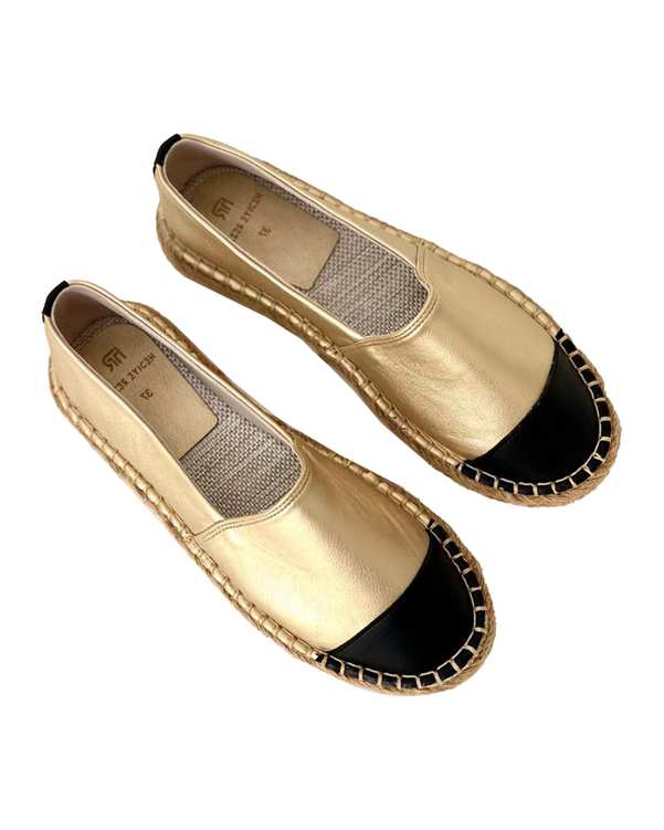 کفش زنانه تخت مدل موگه طلایی هدیه رضایی Hediye Rezai ?>