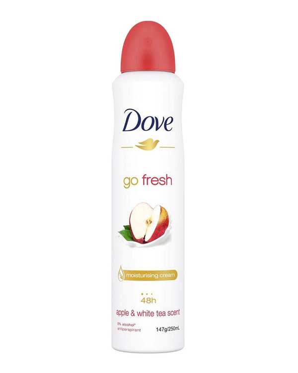 اسپری ضد تعریق زنانه داو Dove سری Go Fresh رایحه سیب و چای سفید