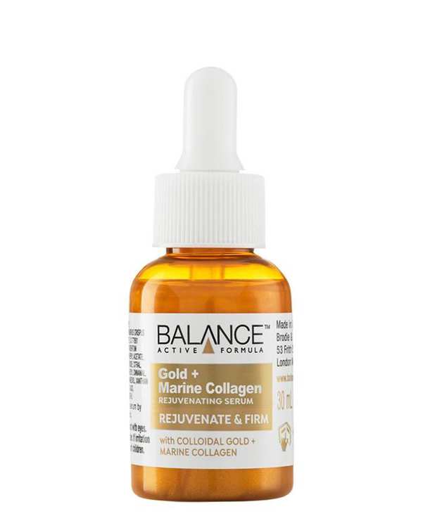 سرم ضد چروک و جوان کننده بالانس Balance مدل Gold Plus Marine Collagen حاوی کلاژن حجم 30ml