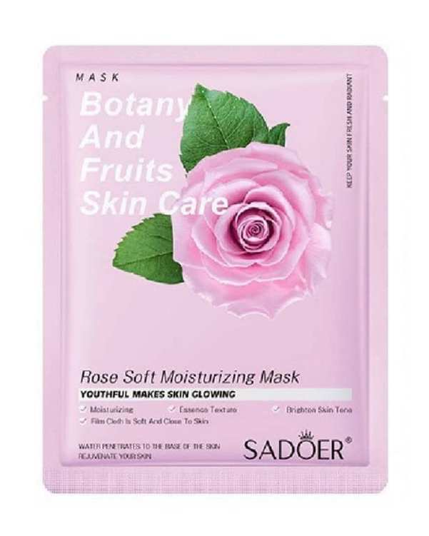 ماسک صورت ورقه ای سادور Sadoer حاوی عصاره گل رز 25 گرم