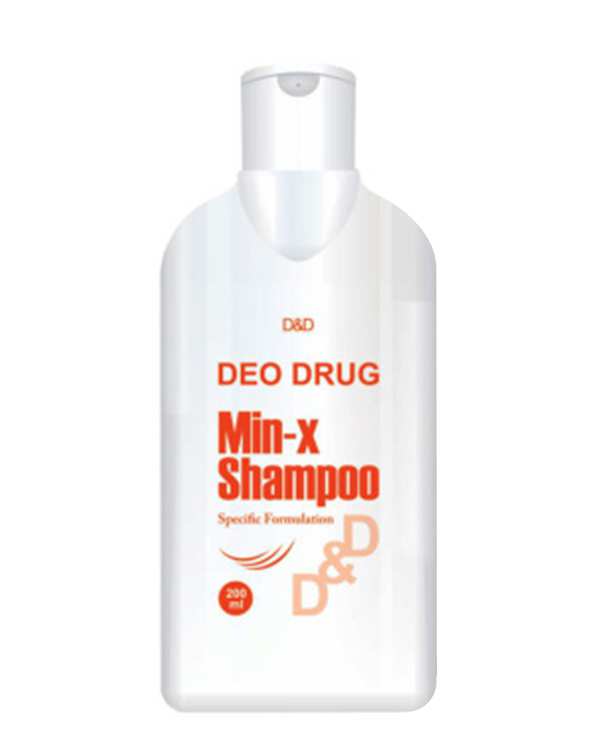 شامپو تقویت کننده مو دئو دراگ Deo Drug مدل Min X حاوی ماینوکسیدیل 200ml