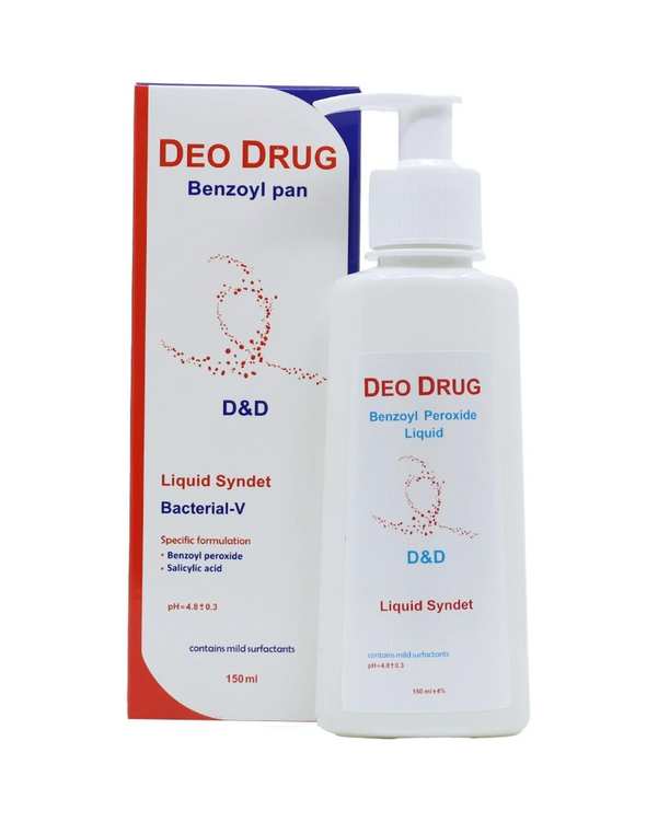 پن مایع ضد جوش دئو دراگ Deo Drug مدل Benzoyl Proxide حجم 150ml