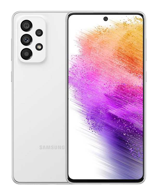 گوشی موبایل سامسونگ مدل Galaxy A73 5G دو سیم کارت ظرفیت 128 گیگابایت و رم 8 گیگابایت سفید