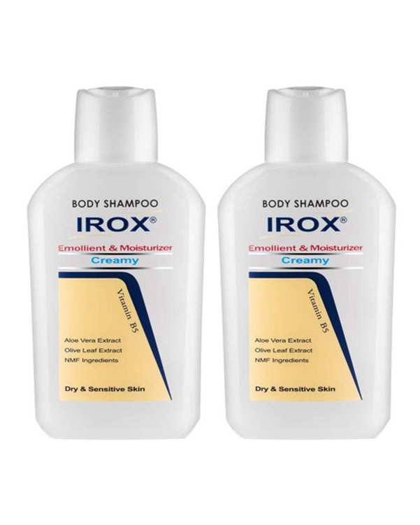 شامپو بدن کرمی ایروکس Irox مناسب پوست های خشک و حساس 200ml بسته 2 عددی