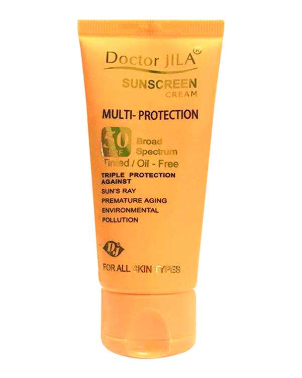 کرم ضد آفتاب رنگی SPF50 دکتر ژیلا Doctor Jila مدل Multi Protection حجم 50 گرم