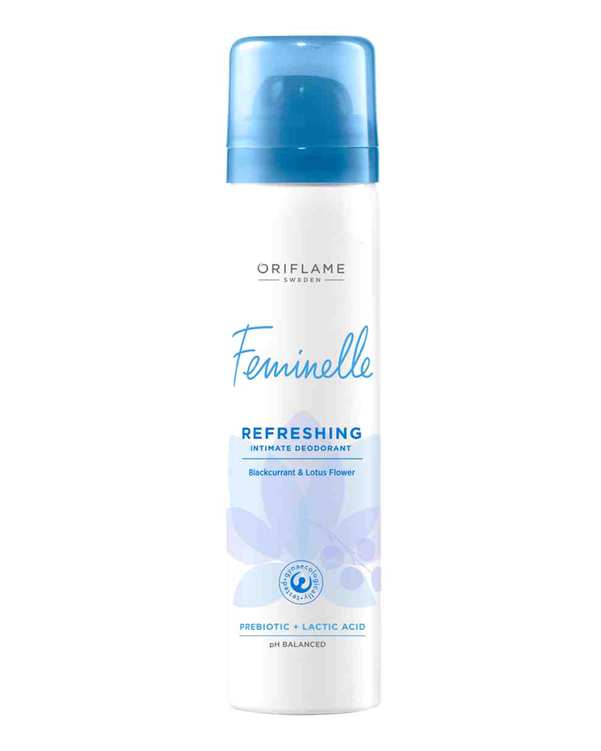 اسپری بهداشتی بانوان شاداب کننده اوریفلیم Oriflame مدل Feminelle Refreshing Intimate Deodorant ?>