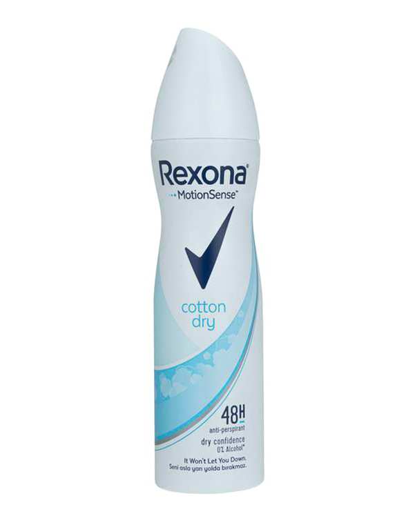 اسپری بدن زنانه ضد تعریق رکسونا Rexona مدل Cotton Dry حجم 200ml