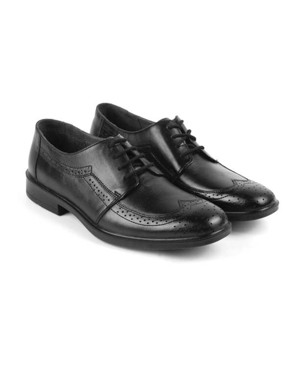 کفش چرم مردانه رسمی مشکی پاما Pama مدل K0218 ?>