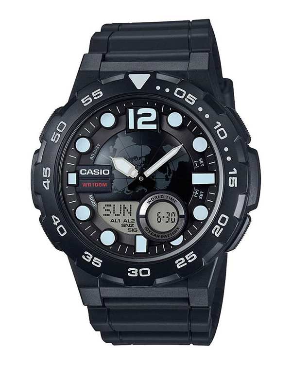 ساعت مچی مردانه عقربه ای و دیجیتال کاسیو Casio مدل AEQ-100W-1A