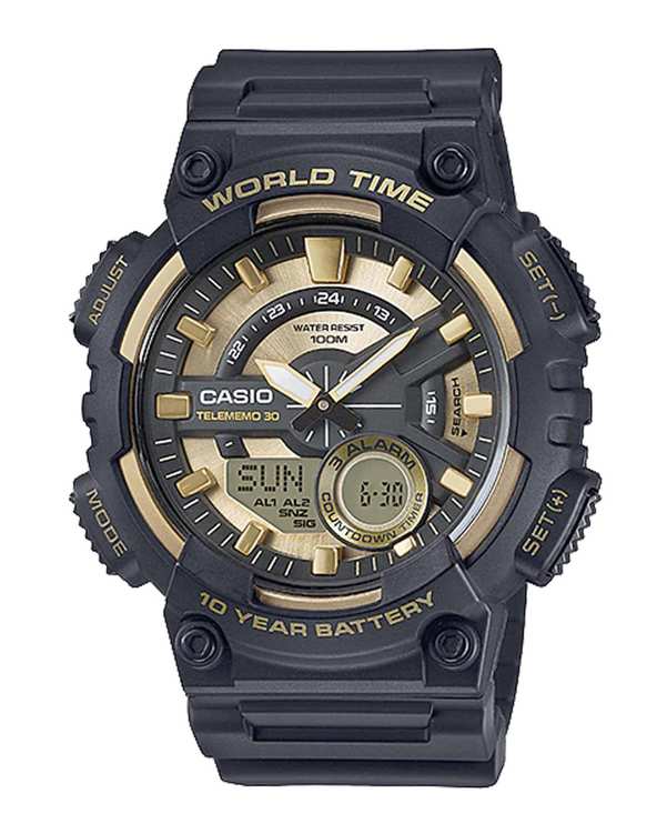 ساعت مچی مردانه عقربه ای و دیجیتال کاسیو Casio مدل AEQ-110BW-9A