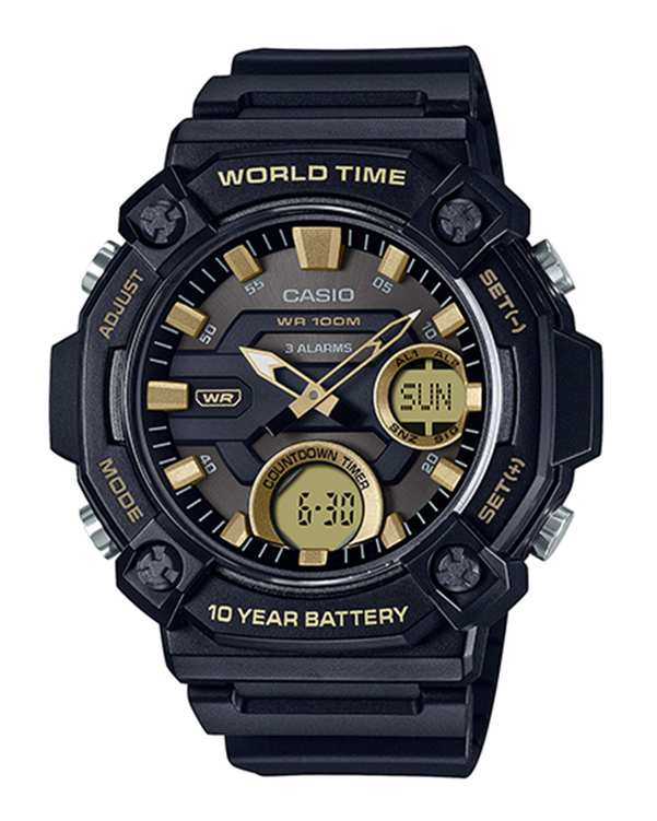 ساعت مچی مردانه عقربه ای و دیجیتال کاسیو Casio مدل AEQ-120W-9AVDF ?>