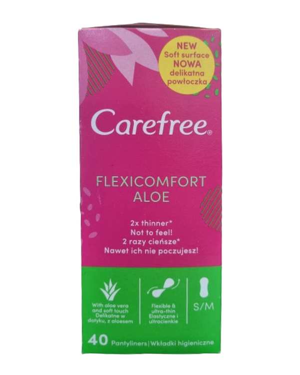 پد بهداشتی روزانه کرفری Carefree مدل Flexicomfort سایز متوسط بسته 40 عددی