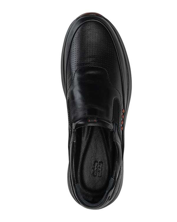 کفش چرم زنانه کژوال مشکی صاد Saad مدل YA11001 - تصویر 5