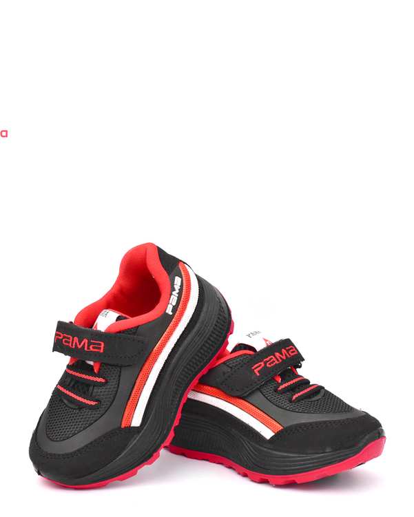 کفش ورزشی آسمان بچگانه مشکی قرمز  پاما  مدل PITML