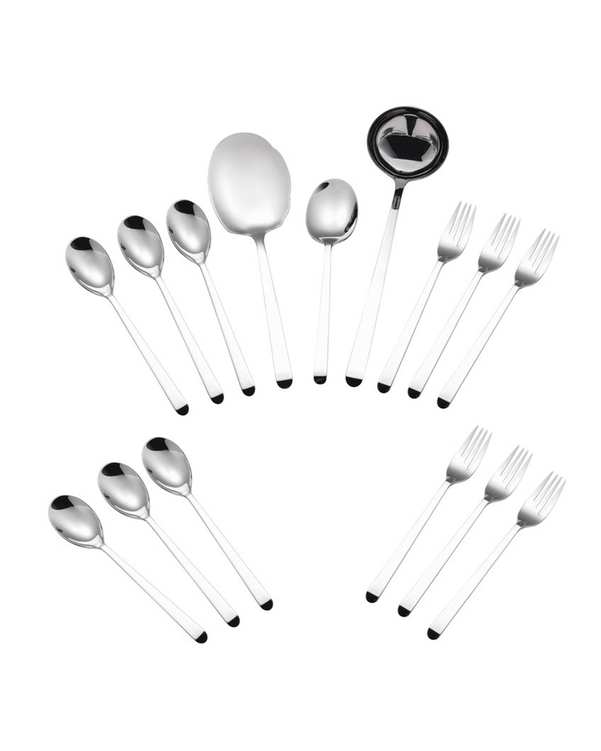 سرویس قاشق و چنگال 15 پارچه استیل جی فی نی Giffini مدل G42