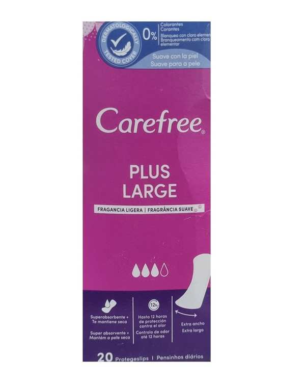 پد بهداشتی کرفری Carefree مدل Cotton سایز خیلی بزرگ بسته 20 عددی