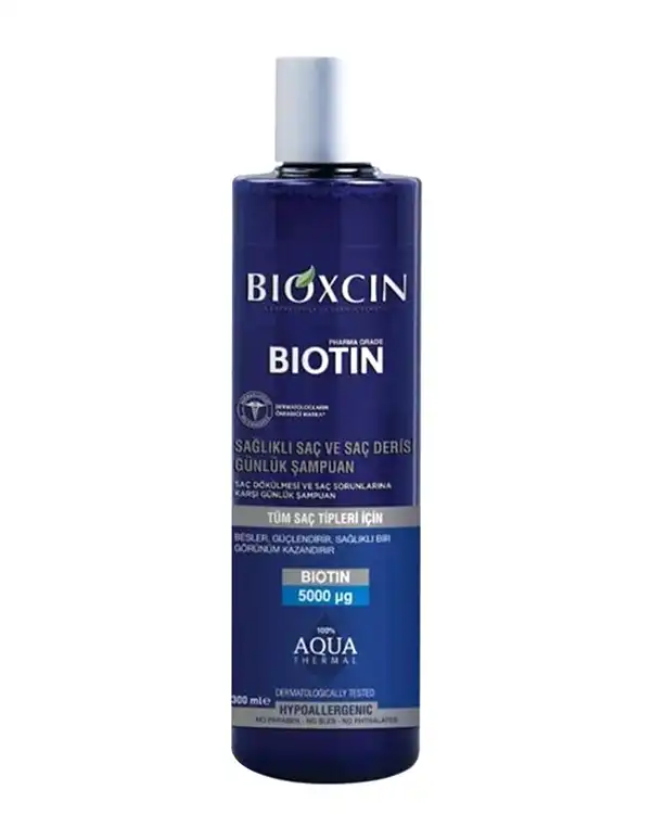 شامپو روزانه ضد ریزش مو بیوکسین Bioxcin مدل Aqua Thermal حاوی بیوتین 300ml