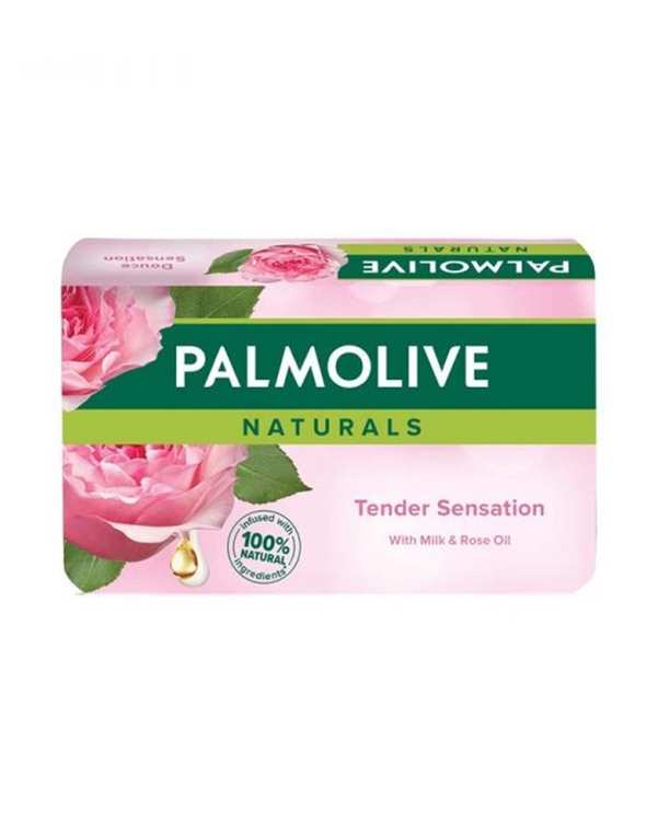 صابون شستشوی بدن پالمولیو Palmolive حاوی عصاره شیر و روغن گل رز 150 گرم