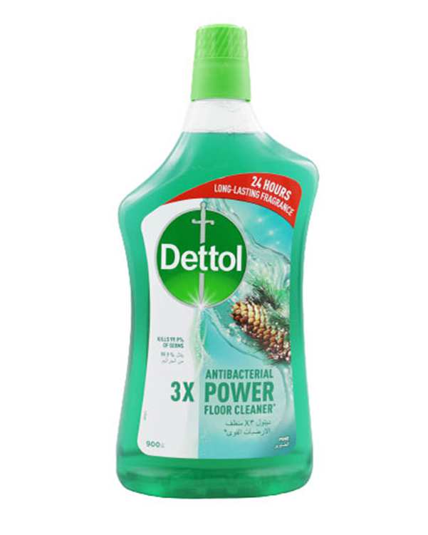 محلول ضد عفونی کننده سطوح دتول Dettol مدل 3X Power با رایحه کاج 900ml