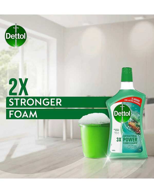 محلول ضد عفونی کننده سطوح دتول Dettol مدل 3X Power با رایحه کاج 900ml - تصویر 4