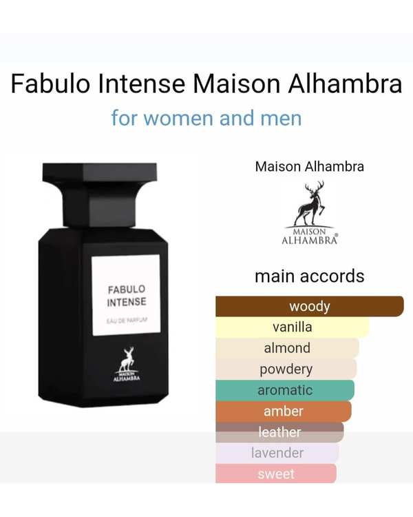 عطر الحمبرا Fabulo Intense EDP 80ml Alhambra - تصویر 3