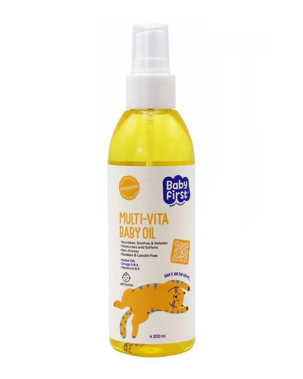 روغن بچه بیبی فرست سی گل Seagull مدل Softens Multi Vita حجم 200ml