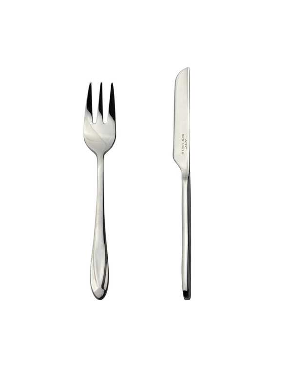 ست کارد و چنگال میوه خوری 12 پارچه استیل ای تی سی ATC کد 955