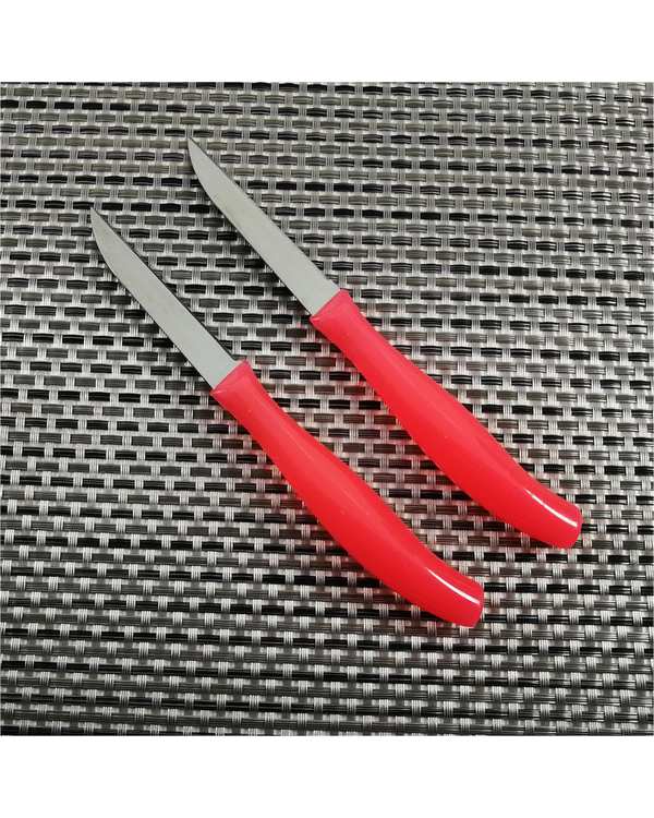 کارد میوه خوری قرمز نایف استار Knife Star مدل فلور بسته 12 عددی - تصویر 3