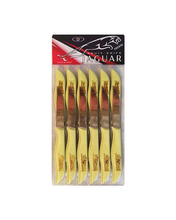 کارد میوه خوری زرد کد 183 بسته 12 عددی
