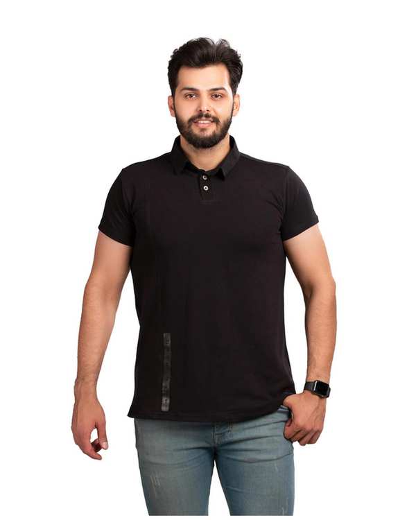 پولوشرت مردانه مشکی برساد Bersad مدل E108