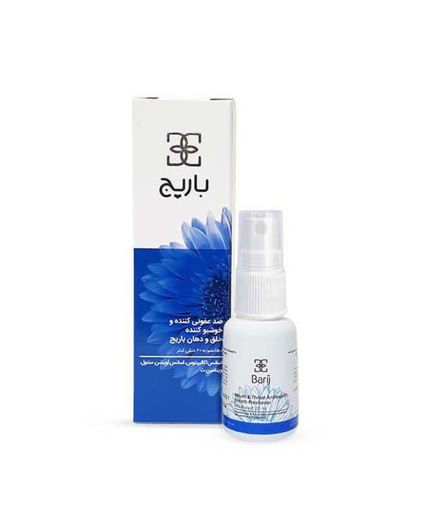 اسپری ضد عفونی کننده و خوشبو کننده حلق و دهان باریج اسانس Barij Essence حجم 20ml