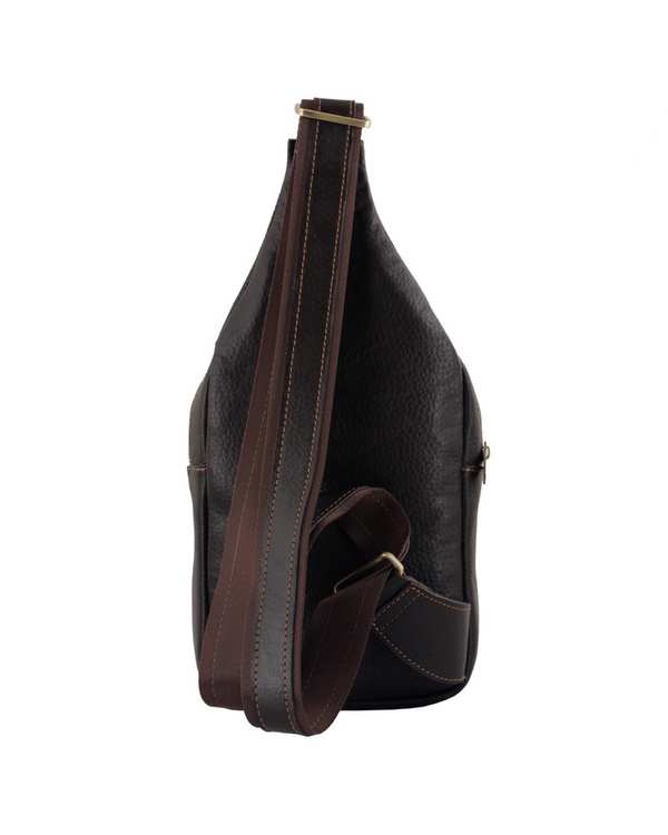 کیف کراس بادی چرم مردانه قهوه ای چرم بارز Charm Barez مدل DG65.1 - تصویر 4