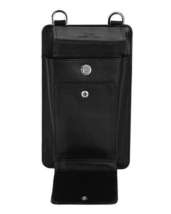 کیف دوشی چرم مدل DG73 مشکی چرم بارز Charm Barez - تصویر 3