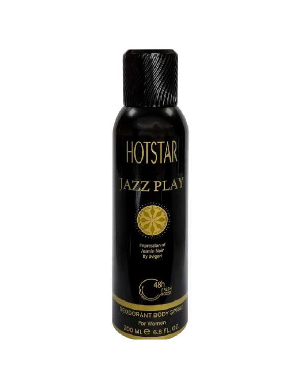 اسپری بدن زنانه هات استار Hotstar مدل Jazzplay حجم 200ml