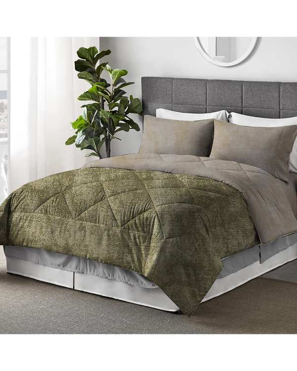 روتختی دو نفره 4 تکه ترک عرض 160 کرم سبز زیتونی چیداری Chidary طرح پتینه