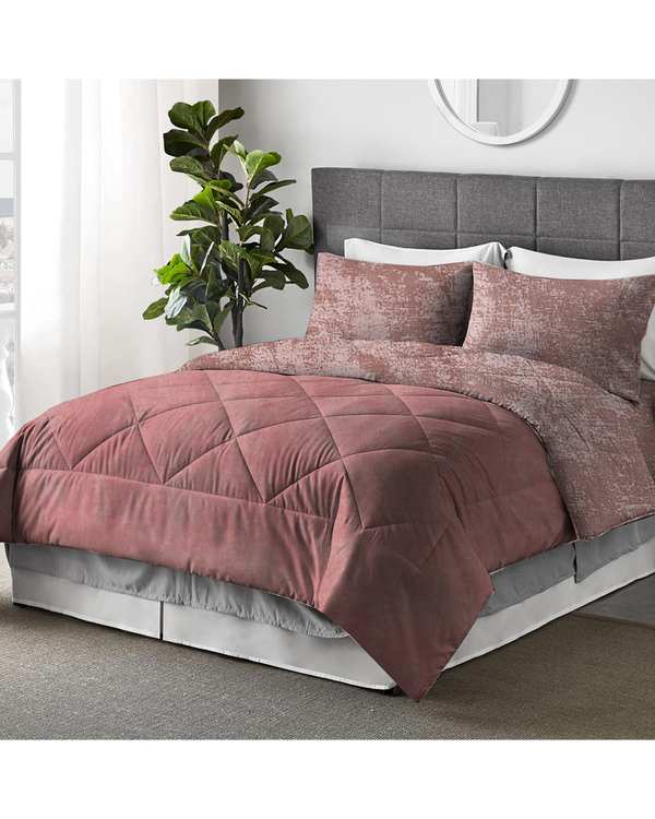 روتختی دو نفره 4 تکه ترک عرض 180 گلبهی صورتی چیداری Chidary طرح پتینه