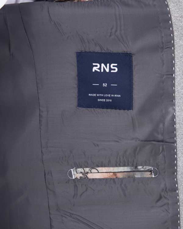 کت مردانه طوسی آر ان اس RNS کد 12121824 - تصویر 3