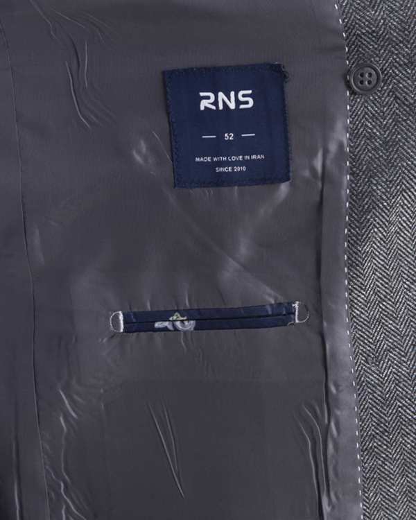 کت مردانه دودی آر ان اس RNS کد 12121825 - تصویر 3