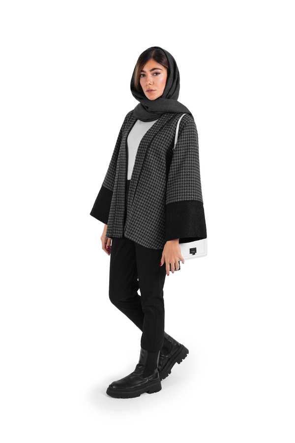 مانتو زنانه مشکی مالینو Malino کد 1723025301 - تصویر 3