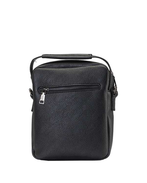 کیف چرم کراس بادی مردانه مشکی صاد Saad مدل HZ2204 - تصویر 5