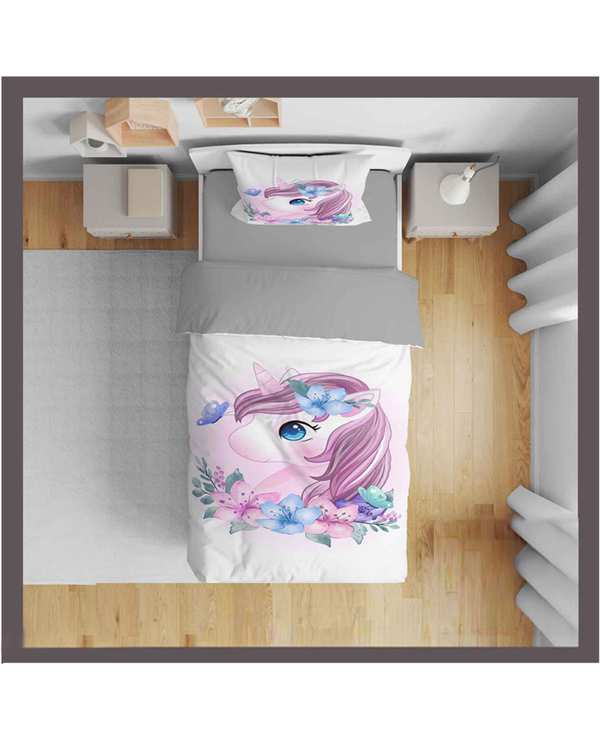 روتختی بچگانه یک نفره 5 تکه نوپه هوم Nopehome طرح اسب تک شاخ کد T4861