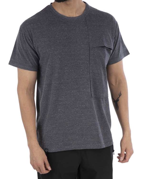 تی شرت مردانه ورزشی طوسی مل اند موژ Mel & Moj کد M08346-103