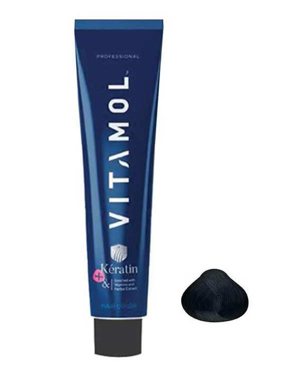 رنگ مو ویتامول Vitamol سری طبیعی شماره 1 حجم 120ml