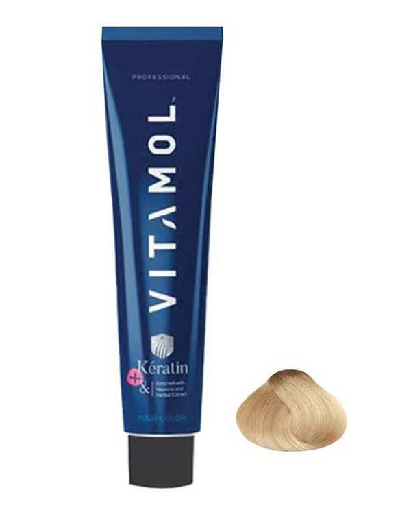رنگ مو ویتامول Vitamol سری طبیعی رنگ اکسترا بلوند روشن قوی شماره 9/00 حجم 120ml