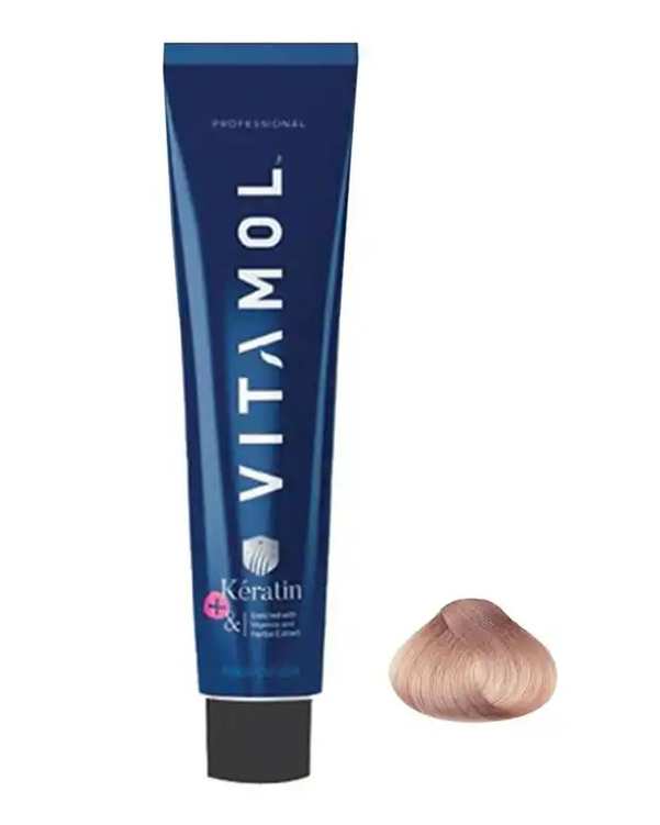 رنگ مو حرفه ای ویتامول Vitamol رنگ کوارتز صورتی شماره 455.11 حجم 120ml