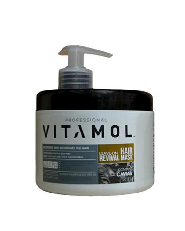 ماسک مو بدون آبکشی ویتامول Vitamol حاوی عصاره خاویار 500ml