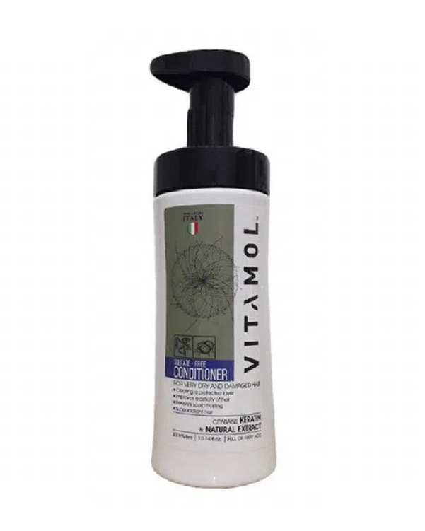 نرم کننده مو فاقد سولفات ویتامول Vitamol مناسب موهای خشک و آسیب دیده 300ml